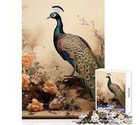 Rompecabezas para Adolescentes de 1000 Piezas bodegón de Pavo Real Juguetes antiestrés Ideas de Regalo Juego práctico Interesante reducción del estrés tamaño 50x75cm