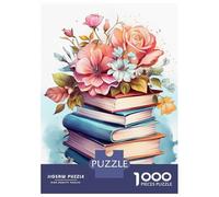 Rompecabezas para Adolescentes De 1000 Piezas Books Watercolor Rompecabezas para Adolescentes Juegos Relajantes Alivia El Estrés 52x38cm/1000pcs