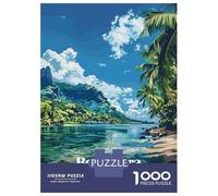 Rompecabezas para Adolescentes De 1000 Piezas Bora Bora French Polynesia Landscape Rompecabezas para Adultos Juegos Relajantes Corte De Precisión Diversión En Casa Actividades, 52x38cm/1000pcs