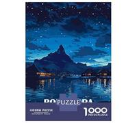 Rompecabezas para Adolescentes De 1000 Piezas Bora-Bora French Polynesia Night Rompecabezas para Adultos Juguete Decoración De Pared Corte De Precisión para Cumpleaños, Navidad 70x50cm/1000pcs