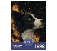 Rompecabezas para Adolescentes De 1000 Piezas Border Collie Dog in Space Rompecabezas para Adultos Juegos Familiares Pero Divertidos Y Humorísticos Desafío Educativo 70x50cm/1000pcs