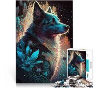 Rompecabezas para Adolescentes de 1000 Piezas Border Collie Imaginario Difícil Difícil Decoración de Pared cumpleaños y Navidad 38x26cm