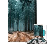 Rompecabezas para Adolescentes de 1000 Piezas Bosque mágico con Niebla Rompecabezas para Adultos Juego práctico Una Obra de Arte Interacción Entre Padres e Hijos (tamaño 38x52cm)