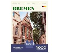 Rompecabezas para Adolescentes De 1000 Piezas Bremen Germany Travel Art Rompecabezas Juego De Ingenio Decoración Perfecta Regalos Y Cumpleaños Únicos 52x38cm/1000pcs