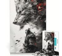 Rompecabezas para Adolescentes de 1000 Piezas,Brothers of The Wild,Rompecabezas de lógica Divertido y de Corte preciso,Ideal para Relajarse y divertirse, (38x52cm)