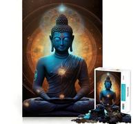 Rompecabezas para Adolescentes de 1000 Piezas Buda,Esfera cósmica,Galaxia,Bordes impecables,Divertido Juego Mental,Regalo,Momento Acogedor,decoración navideña para la Pared (38x52cm)