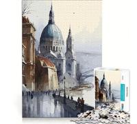 Rompecabezas para Adolescentes de 1000 Piezas: Budapest, Ciudad húngara Juego práctico para Pasar el rato Durante Las Vacaciones en casa Incluye póster y Hoja de Preguntas a Juego 38x26cm