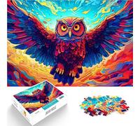 Rompecabezas para Adolescentes de 1000 Piezas Búho Colorido para el Juguete de desafío de Juego Educativo Regalo Divertido 75x50cm