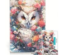 Rompecabezas para Adolescentes de 1000 Piezas Búho el Sabio Juego Familiar para divertirse en casa Regalo de cumpleaños o para Viajes 38x26cm