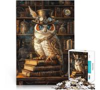 Rompecabezas para Adolescentes de 1000 Piezas Búho Sabio Juguete de desafío de Juego Educativo Trato como Regalo para Toda la Familia 38x26cm