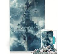 Rompecabezas para Adolescentes de 1000 Piezas Buque de Guerra Juegos relajantes análisis y lógica Que mejoran el Amor Entre Parejas 50x75cm