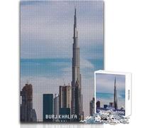 Rompecabezas para Adolescentes de 1000 Piezas Burj Khalifa, Juguete, Juego Intelectual, decoración, Ideas de Regalo, tamaño 38x52cm
