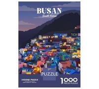 Rompecabezas para Adolescentes De 1000 Piezas Busan South Korea Rompecabezas para Adultos Juguetes DIY Pero Divertidos Y Humorísticos Regalos De Cumpleaños Y Únicos 38x26cm/1000pcs
