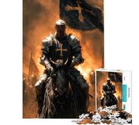 Rompecabezas para Adolescentes de 1000 Piezas Caballero Cruzado a Caballo Un desafío Educativo Divertido y entretenido Juegos relajantes para Mayores de 14 años Juego de Rompecabezas Disponible