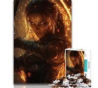 Rompecabezas para Adolescentes de 1000 Piezas, Caballero Femenino, Ayuda a ejercitar el Cerebro, Juguetes adictivos para Cultivar la Paciencia, decoración, 38x26cm