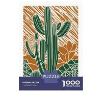 Rompecabezas para Adolescentes De 1000 Piezas Cactus Texas Rompecabezas para Adultos Juegos Relajantes Regalos De Cumpleaños para Amigos Y Familiares 38x26cm/1000pcs