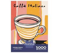 Rompecabezas para Adolescentes De 1000 Piezas Caffe Italiano Wall Art Rompecabezas Juegos Relajantes Difícil Difícil Diversión Actividades En Casa, 38x26cm/1000pcs