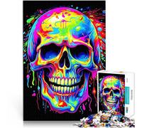 Rompecabezas para Adolescentes de 1000 Piezas Calavera de fantasía Entrena tu Cerebro y Tus Manos Regalos de Amigo Secreto 75x50cm