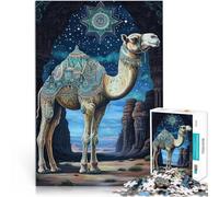 Rompecabezas para Adolescentes de 1000 Piezas Camello de fantasía Juguetes para aliviar el estrés Regalo de cumpleaños, Regalos 52x38cm