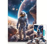 Rompecabezas para Adolescentes de 1000 Piezas Caminante Espacial Juguetes antiestrés Carrera de Velocidad Manual para Mejorar el Amor Entre Parejas 38x26cm