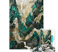Rompecabezas para Adolescentes de 1000 Piezas Camino a Shangri-La Rompecabezas artísticos para Adultos Juego Familiar Mejora la Memoria (Tamaño 38x52cm)
