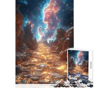 Rompecabezas para Adolescentes de 1000 Piezas Camino Cósmico Juegos Relajantes Decoración de Pared Decoración del Hogar Juguetes Interacción Entre Padres e Hijos (38x26cm)