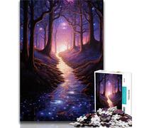 Rompecabezas para Adolescentes de 1000 Piezas Camino del Bosque de los Sueños, Juego Educativo, decoración del hogar, Regalo de cumpleaños, Arte Mural (tamaño 38x26cm)