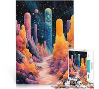 Rompecabezas para Adolescentes de 1000 Piezas Cañón cósmico Surrealista Juguetes de Juego desafiantes Regalos de Amigo Secreto 38x26cm