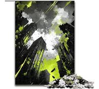 Rompecabezas para Adolescentes de 1000 Piezas, Caos Urbano, Ayuda a ejercitar el Cerebro, Juguetes adictivos para Cultivar la Paciencia, decoración, 38x26cm