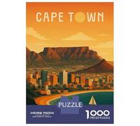 Rompecabezas para Adolescentes De 1000 Piezas Cape Town Travel Rompecabezas para Adultos Juegos Relajantes Mejora La Memoria Desafiante De Completar 70x50cm/1000pcs