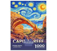 Rompecabezas para Adolescentes De 1000 Piezas Capitol Reef National Park Starry Night Rompecabezas para Adultos Juego Familiar Alivia El Estrés Interacción Entre Padres E Hijos 52x38cm/1000pcs