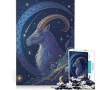 Rompecabezas para Adolescentes de 1000 Piezas Capricornio la Cabra Marina, Juego Educativo, Divertido para Reducir el estrés, Gran Regalo para los Amantes de los Juegos, 50x75cm