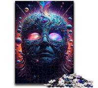 Rompecabezas para Adolescentes de 1000 Piezas: Cara de Dios, desafiante, Divertido y Divertido Juego Educativo para cumpleaños, 50x75cm