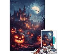 Rompecabezas para Adolescentes de 1000 Piezas Castillo Encantado Que Brilla en la Oscuridad Rompecabezas para Adultos Juegos Divertidos Carrera de Velocidad Manual Interacción Entre Padres e Hijos