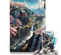 Rompecabezas para Adolescentes de 1000 Piezas Castillo japonés Encontrado 2 Juego Familiar para y Mejorar el Amor Entre Parejas 75x50cm