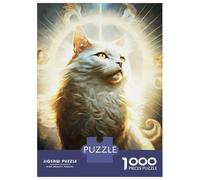 Rompecabezas para Adolescentes De 1000 Piezas Cat of Power Surrounded Rompecabezas para Adolescentes Juegos Relajantes Regalos para Mujeres Diversión En Casa Actividades, 52x38cm/1000pcs