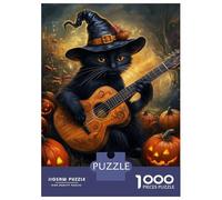Rompecabezas para Adolescentes De 1000 Piezas Cat'S Halloween Melody -1 Rompecabezas para Adultos Juegos Familiares Alivia El Estrés Regalos De Cumpleaños Y Únicos 38x26cm/1000pcs