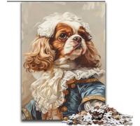 Rompecabezas para Adolescentes de 1000 Piezas: Cavalier King Charles Spaniel Cada Pieza es única Juego Familiar desafiante y Divertido para Mayores de 14 años (tamaño 50x75cm)