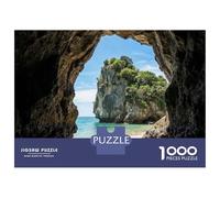 Rompecabezas para Adolescentes De 1000 Piezas Cave View of Tropical Island Beach Rompecabezas para Adultos Juegos Divertidos Decoración De Pared 38x26cm/1000pcs