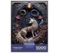 Rompecabezas para Adolescentes De 1000 Piezas Celestial Steampunk Fox Rompecabezas Juegos Relajantes Pero Divertidos Y Humorísticos Cumpleaños 52x38cm/1000pcs