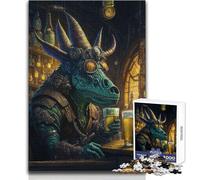 Rompecabezas para Adolescentes de 1000 Piezas, Cerveza Artesanal de Extraterrestres, Dinosaurios, Juguetes educativos, desafío difícil, Regalos de Amigo Secreto, tamaño 38x26cm