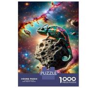 Rompecabezas para Adolescentes De 1000 Piezas Chameleon in Space Rompecabezas DIY Juguetes Vacaciones En Casa Matar El Tiempo Cumpleaños Y Navidad 70x50cm/1000pcs