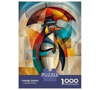 Rompecabezas para Adolescentes De 1000 Piezas Charming Penguin - Cubist Dandy in The Rain Rompecabezas para Adultos Juegos Relajantes Análisis Y Lógica Difícil Y Desafiante 38x26cm/1000pcs