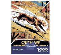Rompecabezas para Adolescentes De 1000 Piezas Cheetah Blitz Comic Art Rompecabezas para Adultos Juegos Relajantes Análisis Y Lógica Difícil Y Desafiante 70x50cm/1000pcs