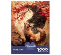 Rompecabezas para Adolescentes De 1000 Piezas Cherry Fox Yin and Yang Rompecabezas para Adultos Juguetes Antiestrés Regalo De Cumpleaños para Cumpleaños, Navidad 70x50cm/1000pcs