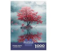 Rompecabezas para Adolescentes De 1000 Piezas Cherry Sakura Tree of Life Rompecabezas para Adultos Juego Familiar Regalos para Mujeres Cumpleaños Y Navidad 70x50cm/1000pcs