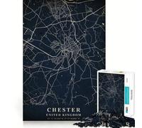 Rompecabezas para Adolescentes de 1000 Piezas,Chester,Reino Unido,Rompecabezas de lógica Divertido y de Corte preciso Juega,relájate y diviértete (38x26cm)