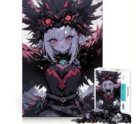 Rompecabezas para Adolescentes de 1000 Piezas,Chica Anime con alas de Cuervo,diseño de Bordes Exactos,Juego de concentración,Regalo,Juego para Pasar un rato Agradable,Escena navideña 38x26cm
