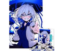 Rompecabezas para Adolescentes de 1000 Piezas Chica Anime con Medusa Azul Juego desafiante Juguete para ejercitar la Mente Difícil Excelentes Regalos y Juguetes (Tamaño 38x52cm)