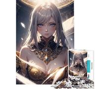 Rompecabezas para Adolescentes de 1000 Piezas Chica Anime Saraswati desafío Educativo Juego de ingenio difícil para Mayores de 14 años 50x75cm